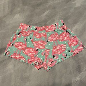 Girl’s Gymboree Outlet Flamingo Shorts Size 10 Pull On Cotton Casual